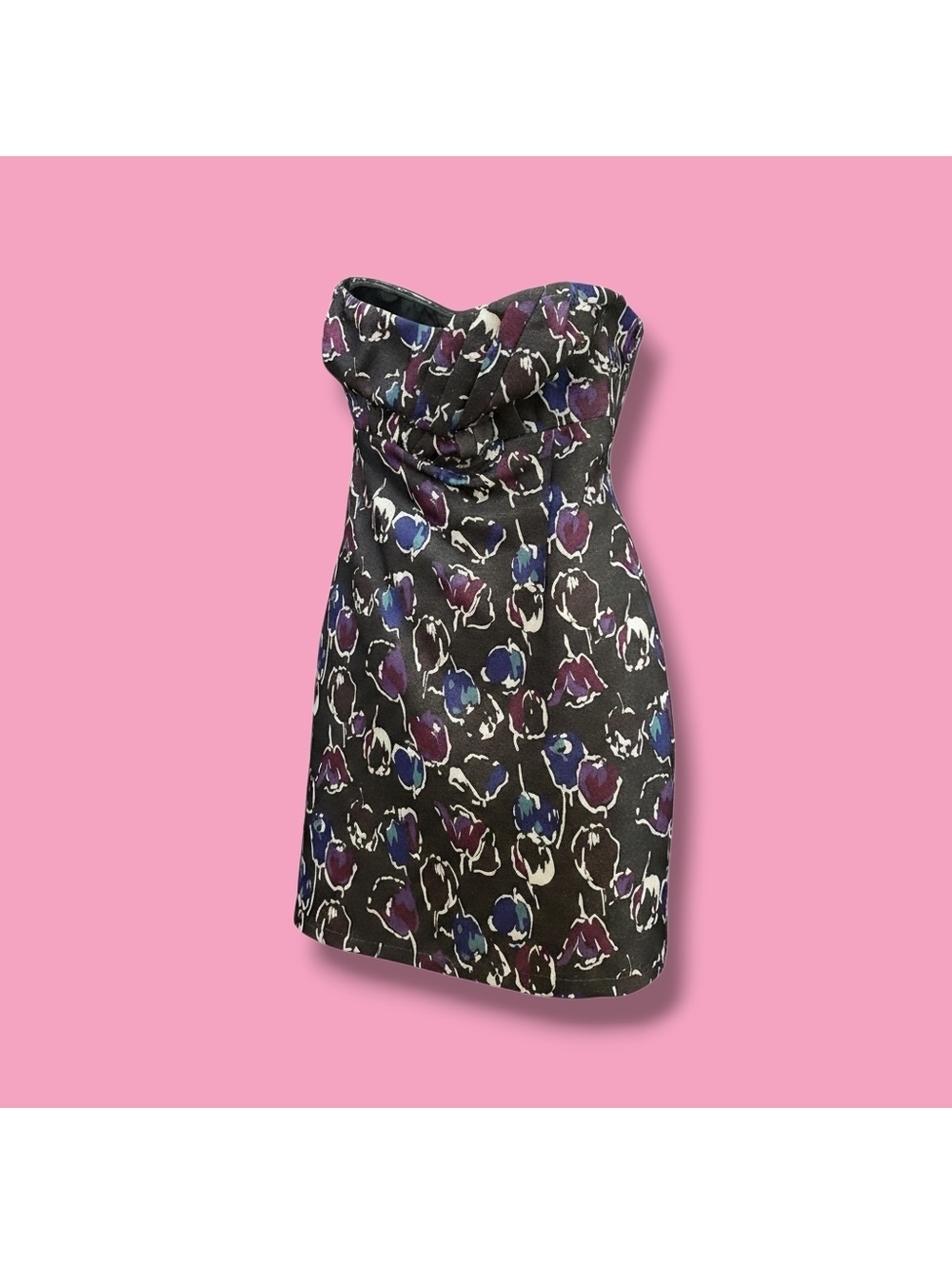 American Eagle Outfitters Strapless Floral Print Mini Dress Size 6